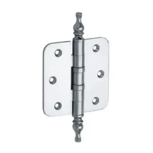 Mi Satori Kogellagerscharnier 89x89mm, Vaas knop, met ronde hoeken, Chroom-glans
