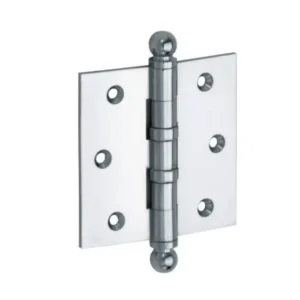 Mi Satori Kogellagerscharnier 89x89mm, Bol knop, met rechte hoeken, Chroom-glans