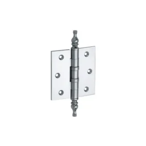 Mi Satori Kogellagerscharnier 76x76mm, Vaas knop, met rechte hoeken, Chroom-glans