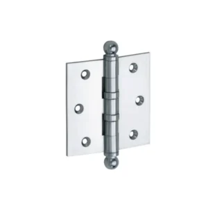 Mi Satori Kogellagerscharnier 76x76mm, Bol knop, met rechte hoeken  Chroom-glans