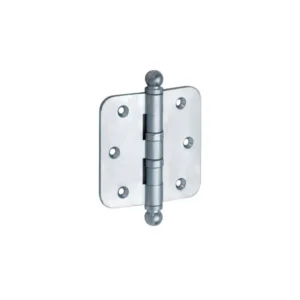 Mi Satori Kogellagerscharnier 76x76mm, Bol knop, met ronde hoeken, Chroommat