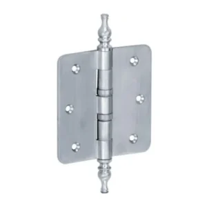 Mi Satori Kogellagerscharnier 89x89mm, Vaas knop, met ronde hoeken, Chroommat