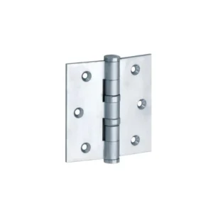 Mi Satori Kogellagerscharnier 76x76mm, Platte knop, met rechte hoeken, Chroommat