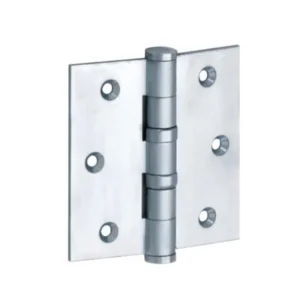 Mi Satori Kogellagerscharnier 89x89mm, Platte knop, met rechte hoeken, Chroommat