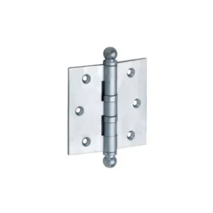 Mi Satori Kogellagerscharnier 76x76mm, Bol knop, met  rechte hoeken, Chroommat