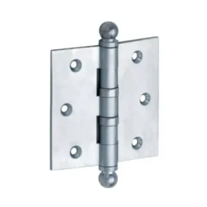 Mi Satori Kogellagerscharnier 89x89mm, Bol knop, met rechte hoeken, Chroommat