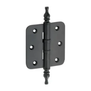 Mi Satori Kogellagerscharnier 89x89mm, Vaas knop, met ronde hoeken, Zwart-mat