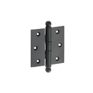 Mi Satori Kogellagerscharnier 76x76mm, Bol knop, met rechte hoeken, Zwart-mat
