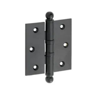 Mi Satori Kogellagerscharnier 89x89mm, Bol knop, met rechte hoeken,Zwart-mat