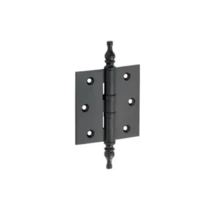 Mi Satori Kogellagerscharnier 76x76mm, Vaas knop, met rechte hoeken, Zwart-mat