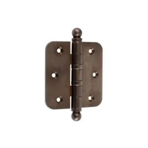 Mi Satori Kogellagerscharnier 76x76mm, Bol knop, met ronde hoeken, Brons-antiek