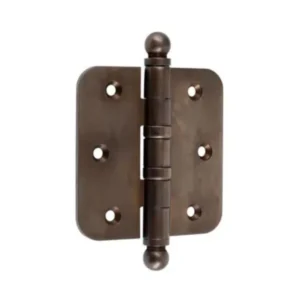 Mi Satori Kogellagerscharnier 89x89mm, Bol knop, met ronde hoeken, Brons-antiek