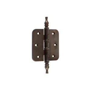 Mi Satori Kogellagerscharnier 76x76mm, Vaas knop, met ronde hoeken, Brons-antiek