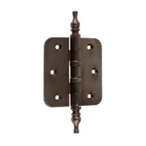 Mi Satori Kogellagerscharnier 89x89mm, Vaas knop, met ronde hoeken, Brons-antiek