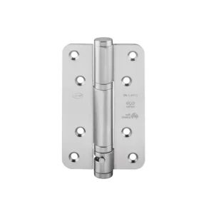 JNF 05.040 deurveerscharnier enkellwerkend 125x80mm, RVS-geborsteld