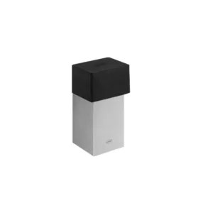JNF 13.358 Quadro/Duo Vloer deurstopper vierkan hoog 80mm, RVS-geborsteld